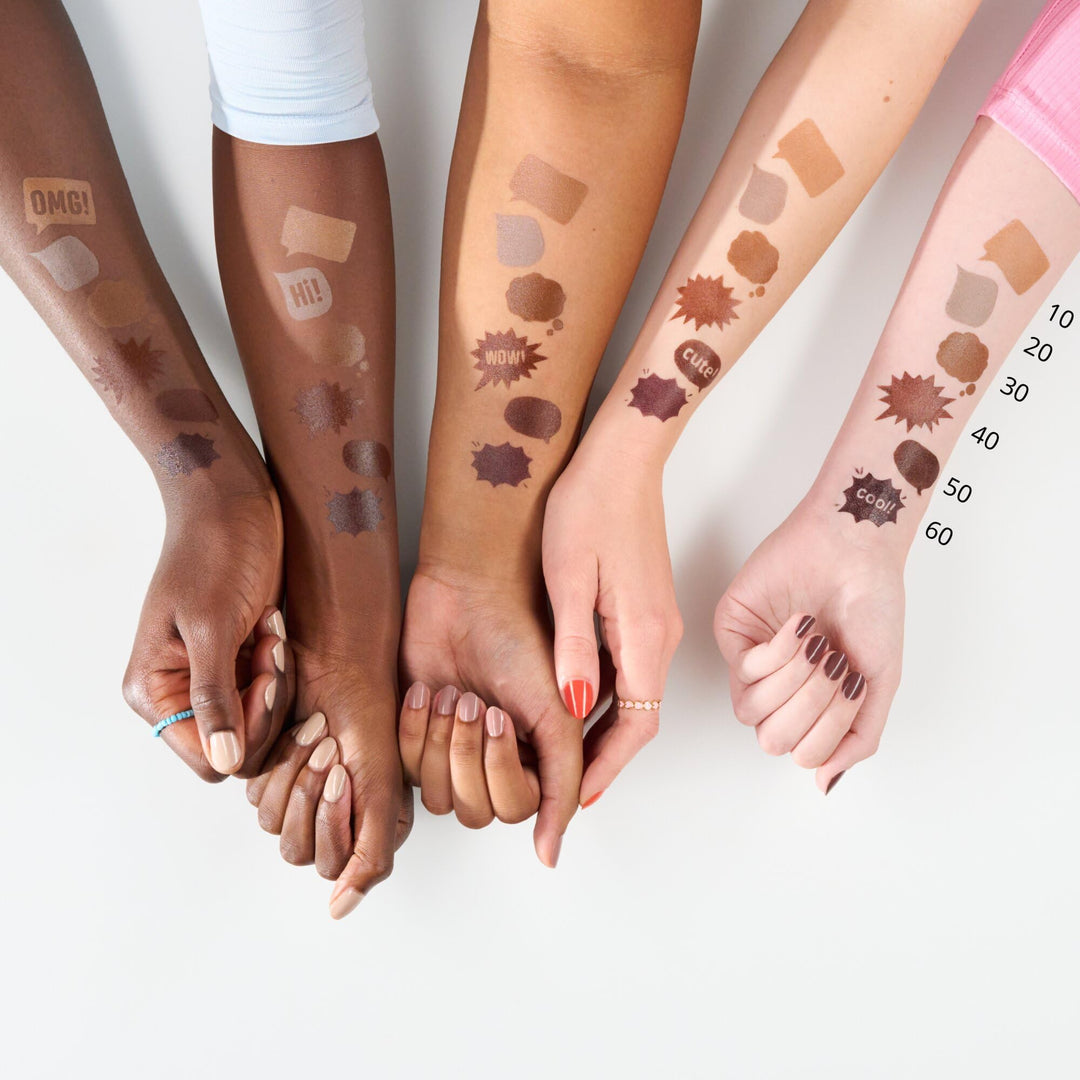 Cream bronzer stick in compact tube, warm tan shade, 5.5 g