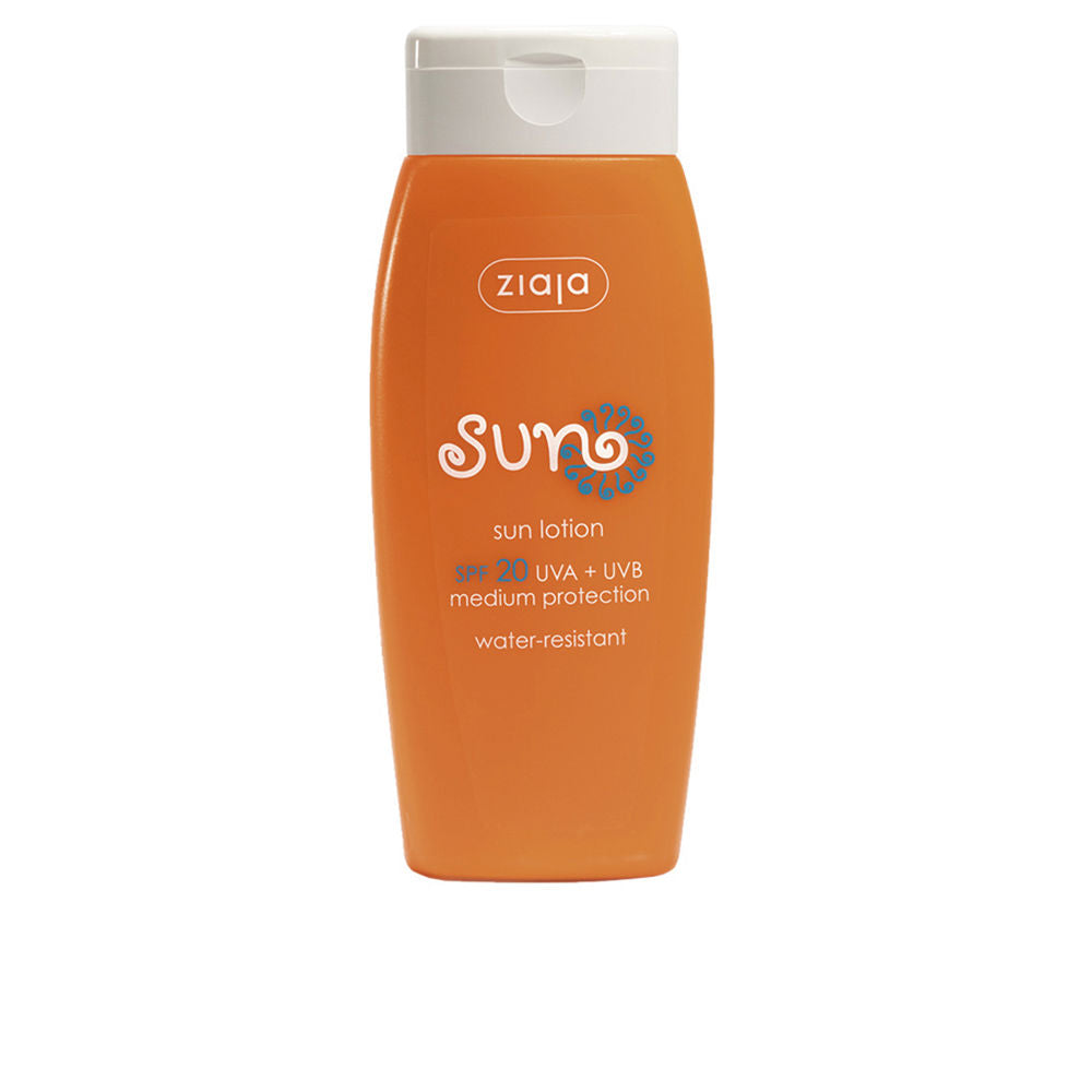 150 ml sun lotion bottle, SPF 20, shea butter, water-resistant