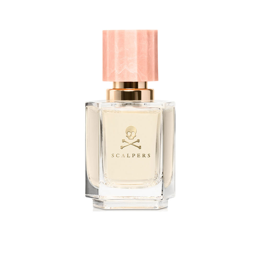 Clear glass perfume bottle with modern cap; 100 ml chypre floral scent for Women