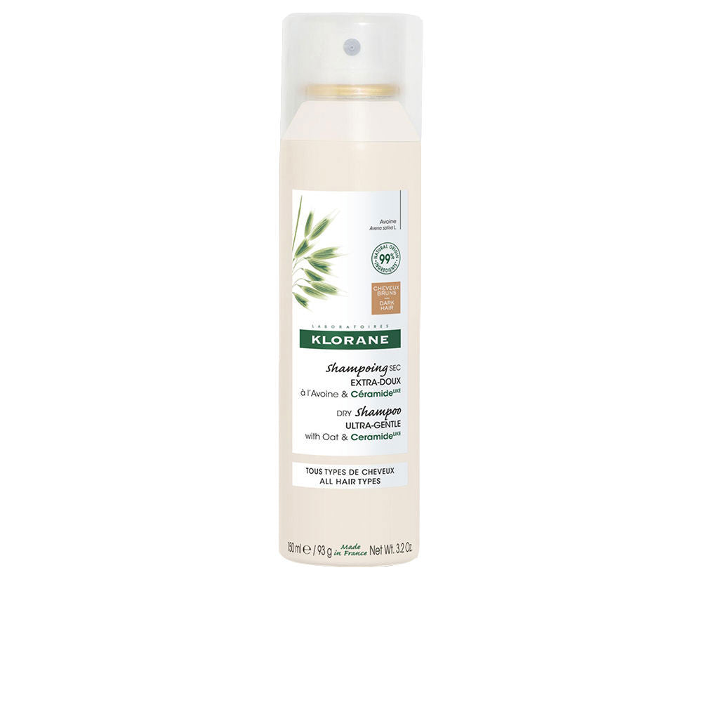 150 ml aerosol dry shampoo bottle with oat and rice starch formulation