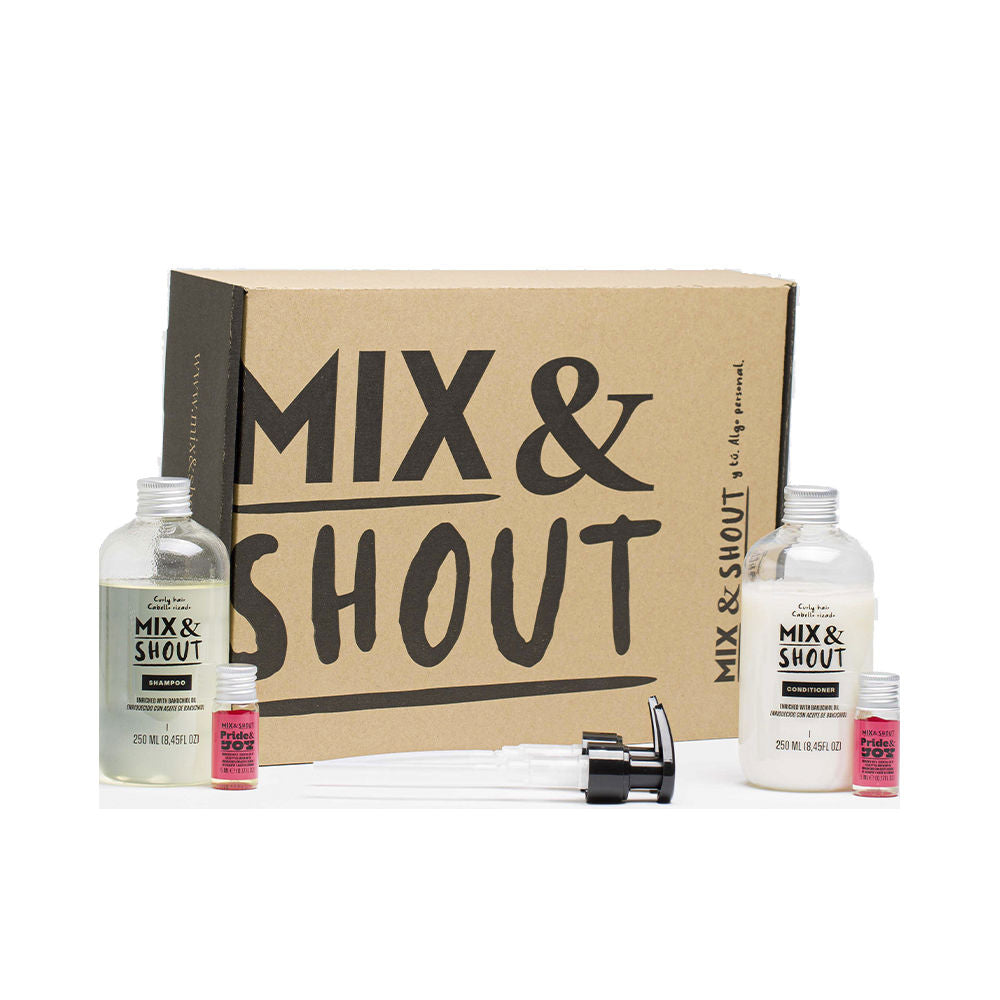 Shampoo and conditioner duo for curly hair, mint-eucalyptus scent, bakuchiol formula