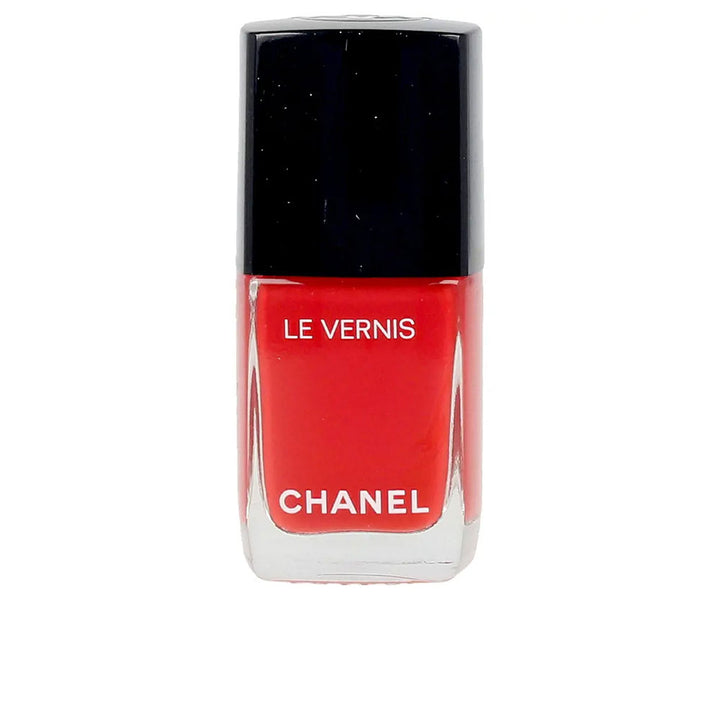 13 ml red cream nail lacquer with rounded brush, high‑gloss finish, Unisex