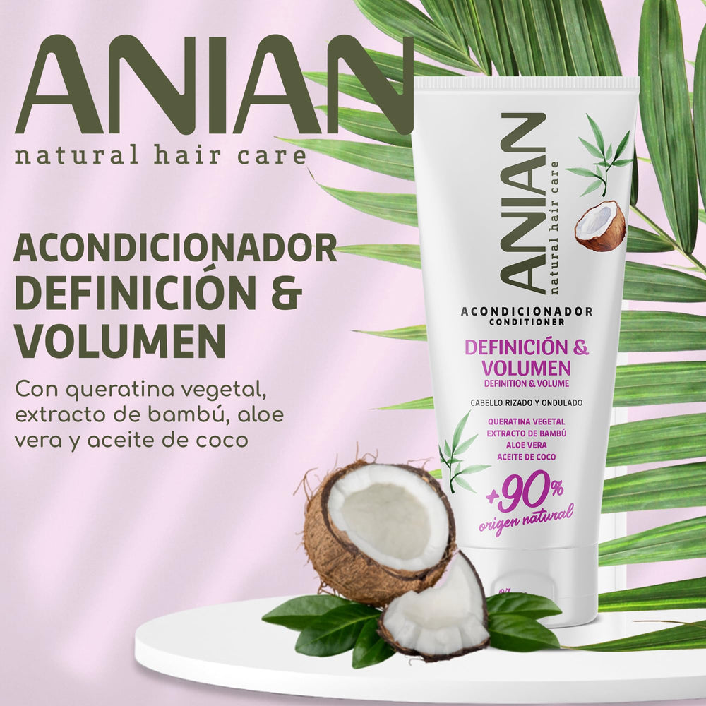 250 ml tube of cream conditioner for curly and wavy hair, vegetal keratin formula