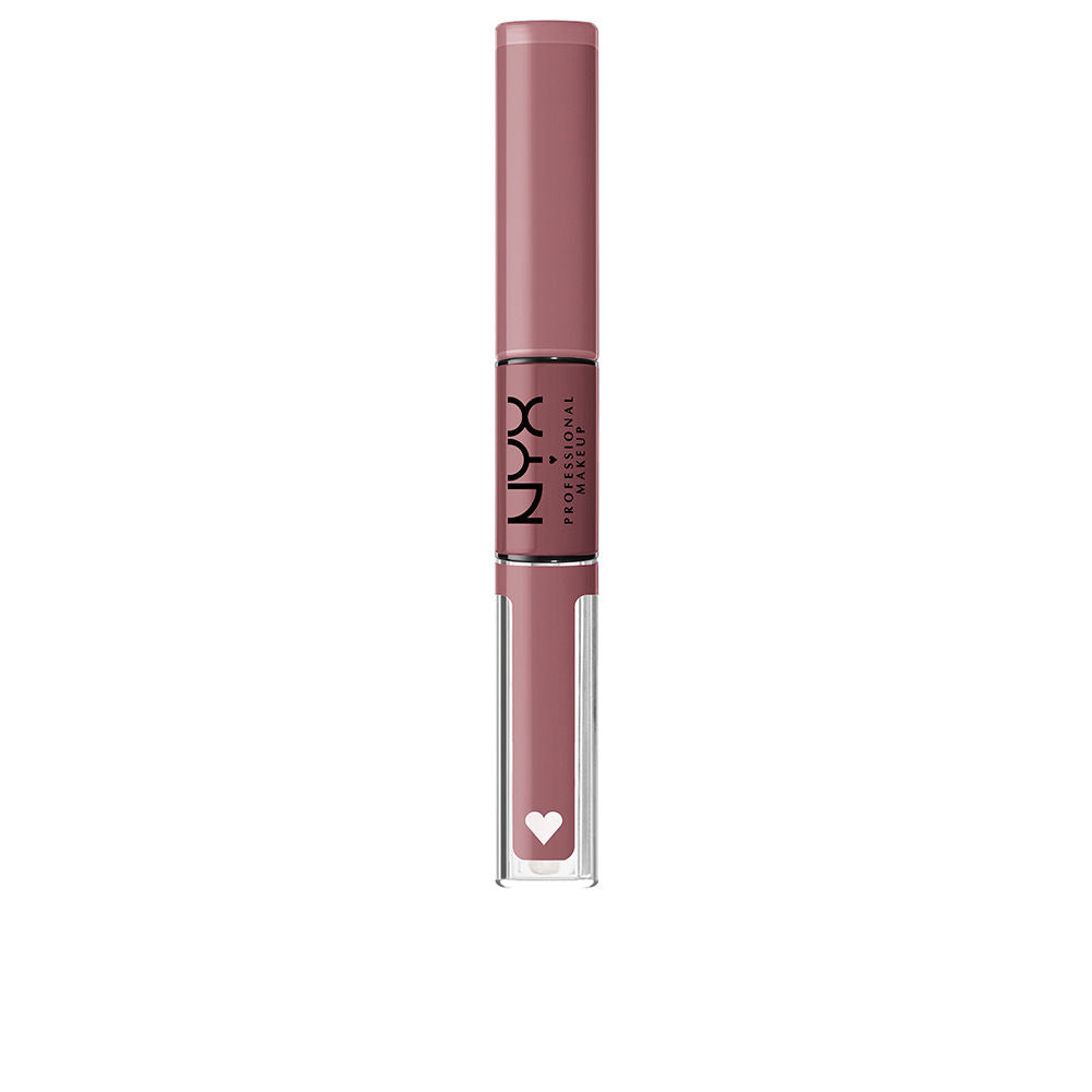 Glossy brown‑pink lip gloss tube, 3.4 ml, high‑shine finish