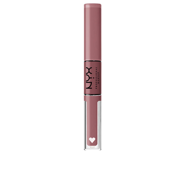 Glossy brown‑pink lip gloss tube, 3.4 ml, high‑shine finish