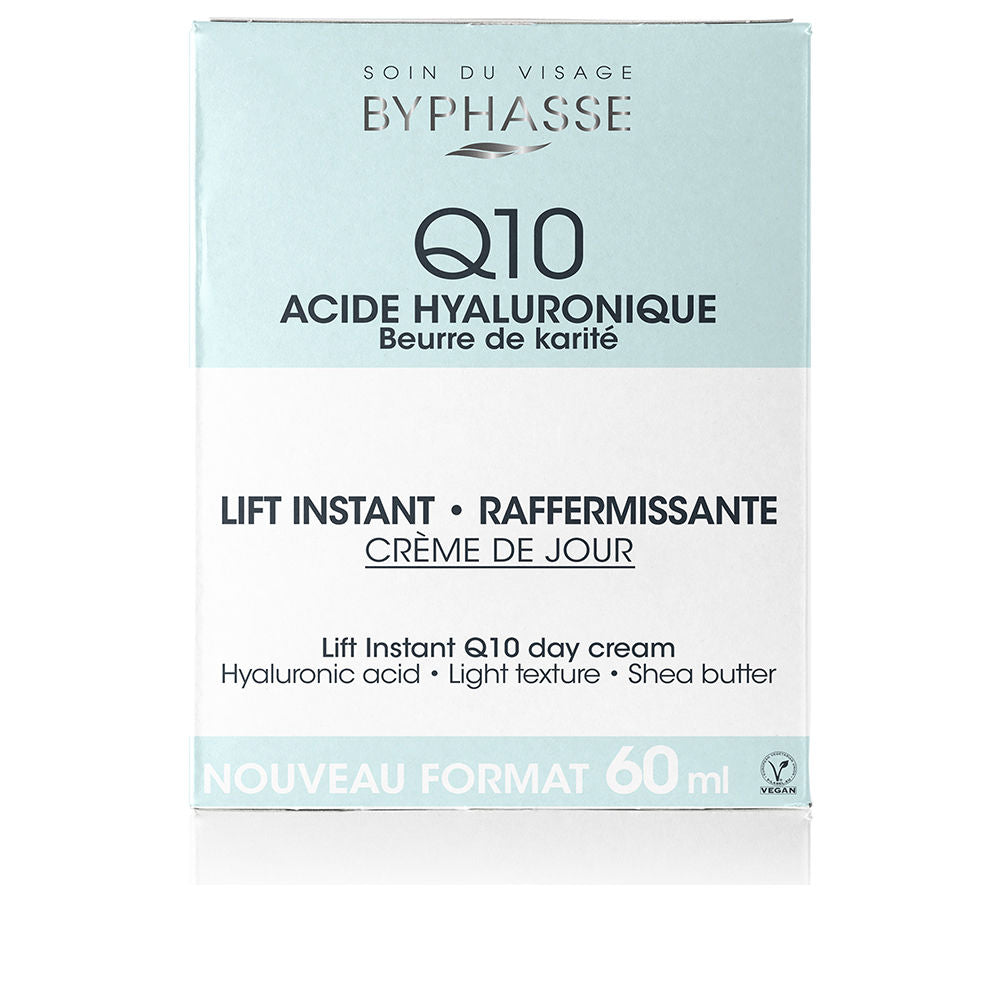 60 ml jar of light Q10 and hyaluronic day cream for Women with SPF 8