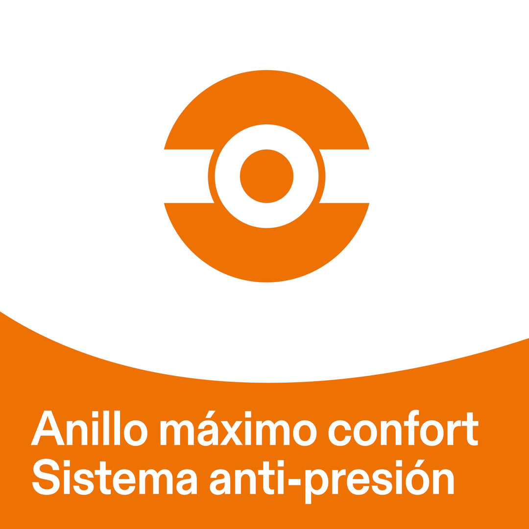 Senti2 rectangular white, orange, and blue box of corn removal pads showing foot illustration, drop icon, multilingual text, and top cut-out handle.