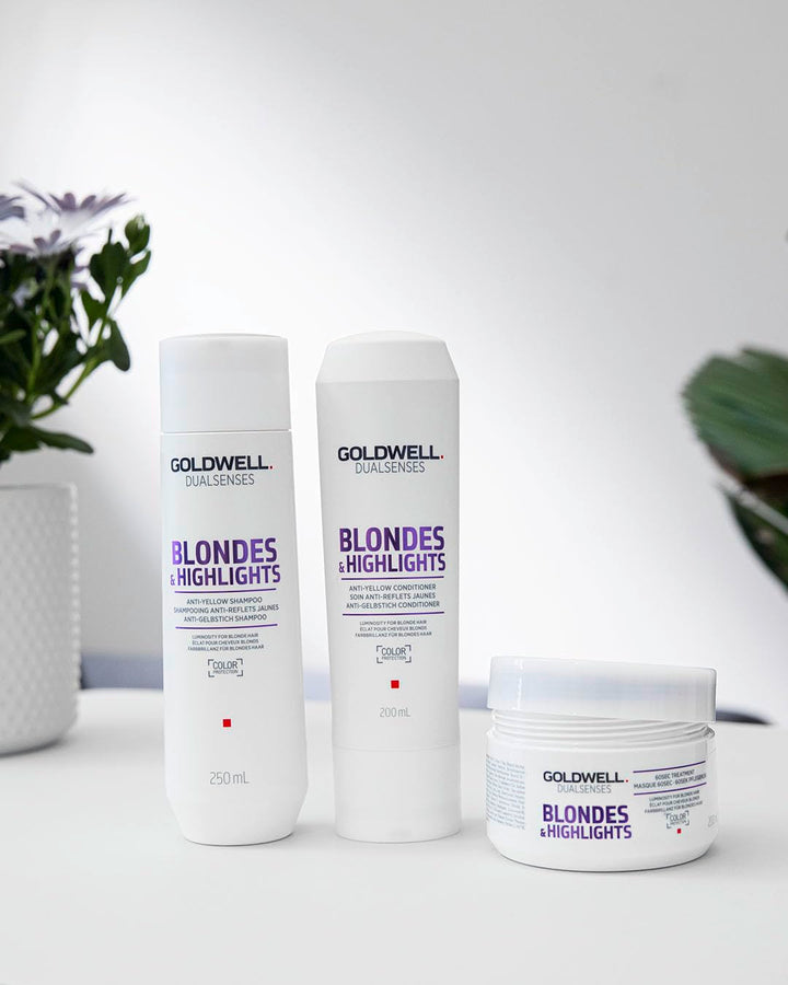 1 L violet-toned brightening shampoo bottle for blondes and highlights
