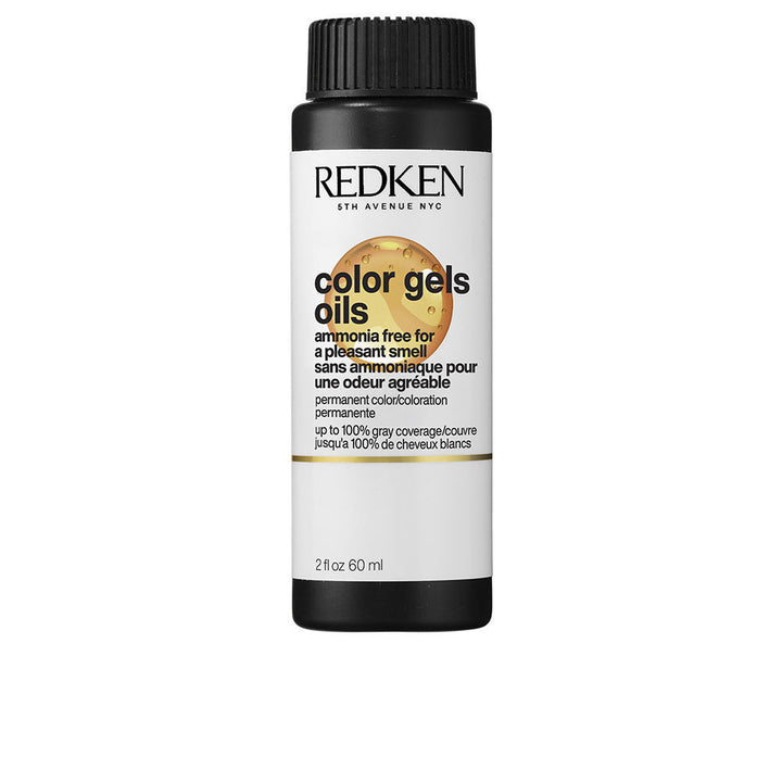 60 ml tube of ammonia-free gel-oil hair colour, apricot oil formula, women’s permanent shade