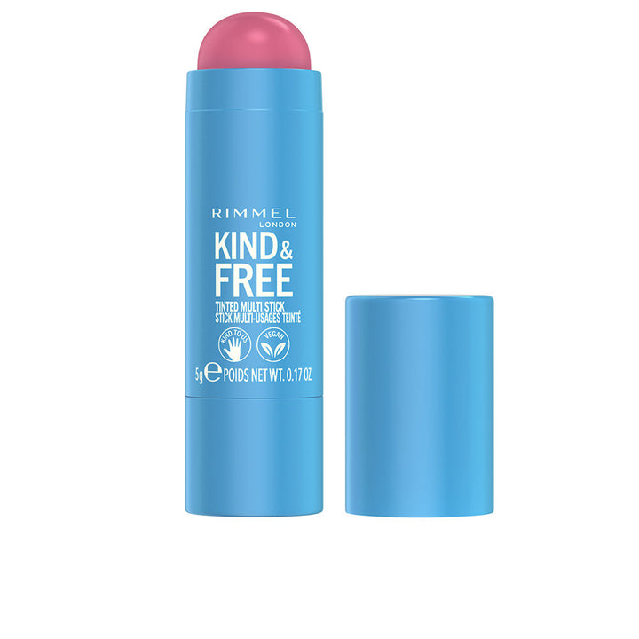 Slim 5 g rose-pink multi stick with creamy finish for eyes, lips and cheeks