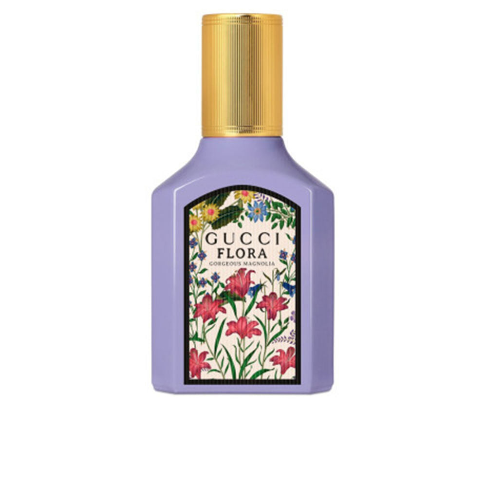 30 ml clear bottle with pale floral eau de parfum; magnolia-inspired label