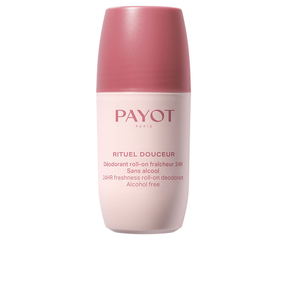 75 ml roll-on deodorant with bamboo and sage, slim white bottle