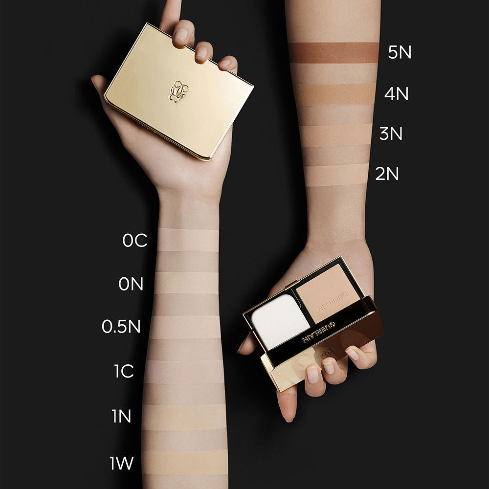Compact powder foundation with gold flecks, 10 g, Unisex