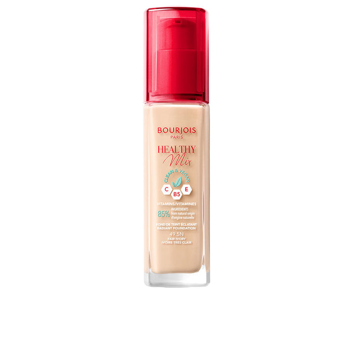 30 ml pump bottle of light ivory radiant liquid foundation, Unisex