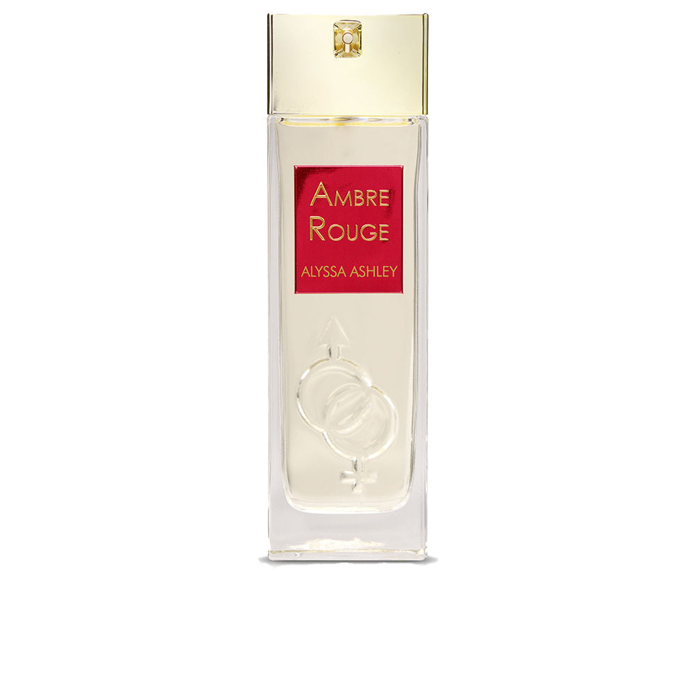 Glass perfume bottle of Amber Rouge EDP, 100 ml, berry amber fragrance, Unisex