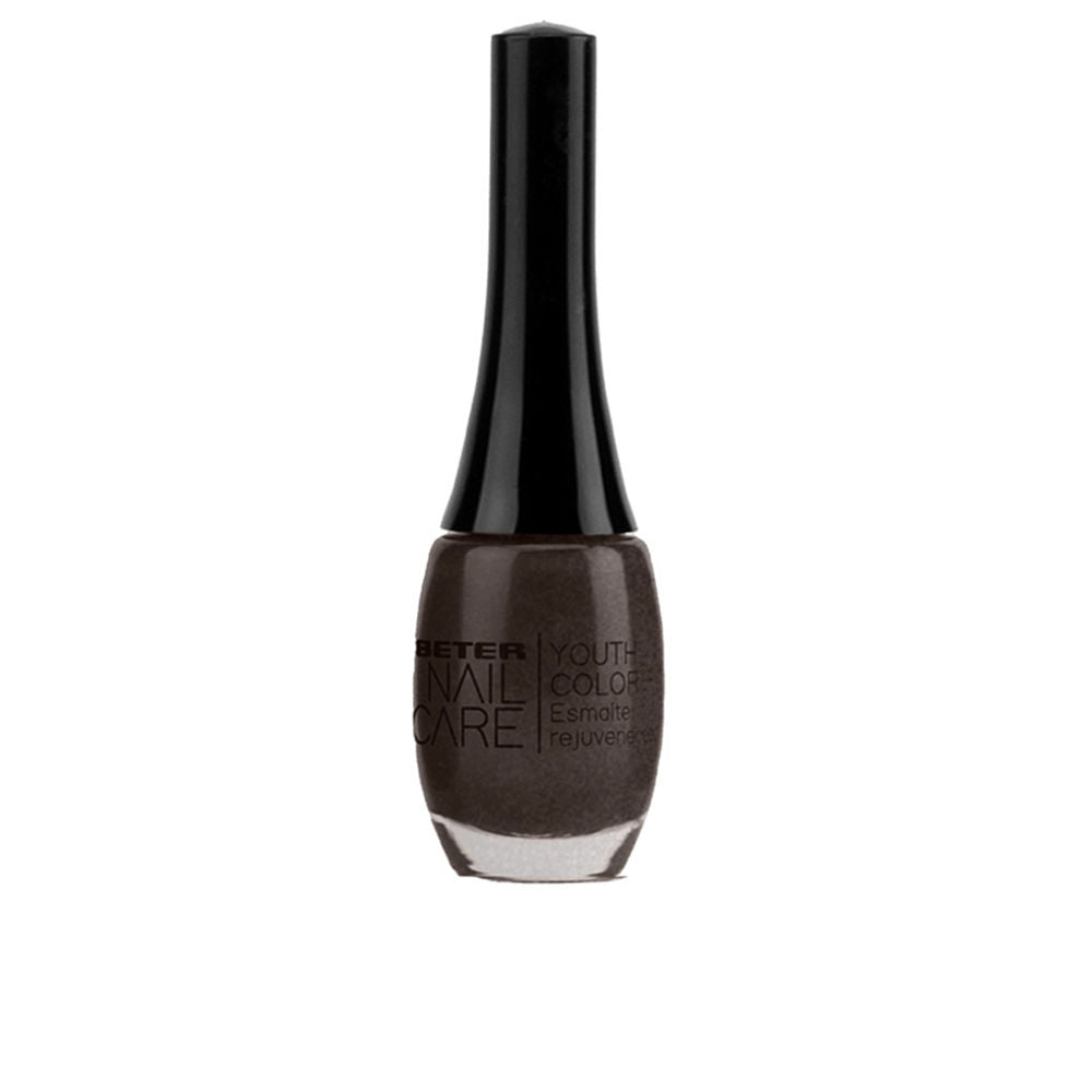 11 ml bottle of metallic rose nail polish with glossy finish, Unisex