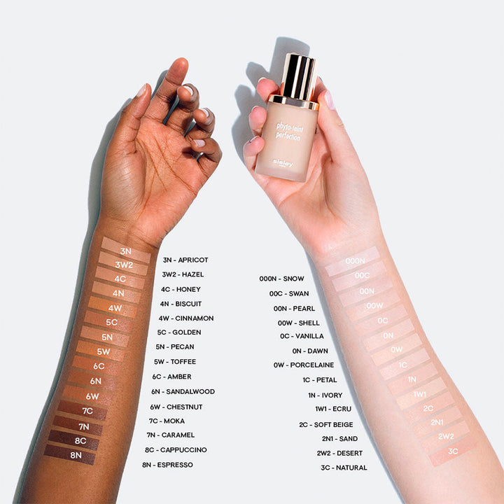 30 ml bottle of liquid foundation, shade 0N‑Dawn, matte radiance finish