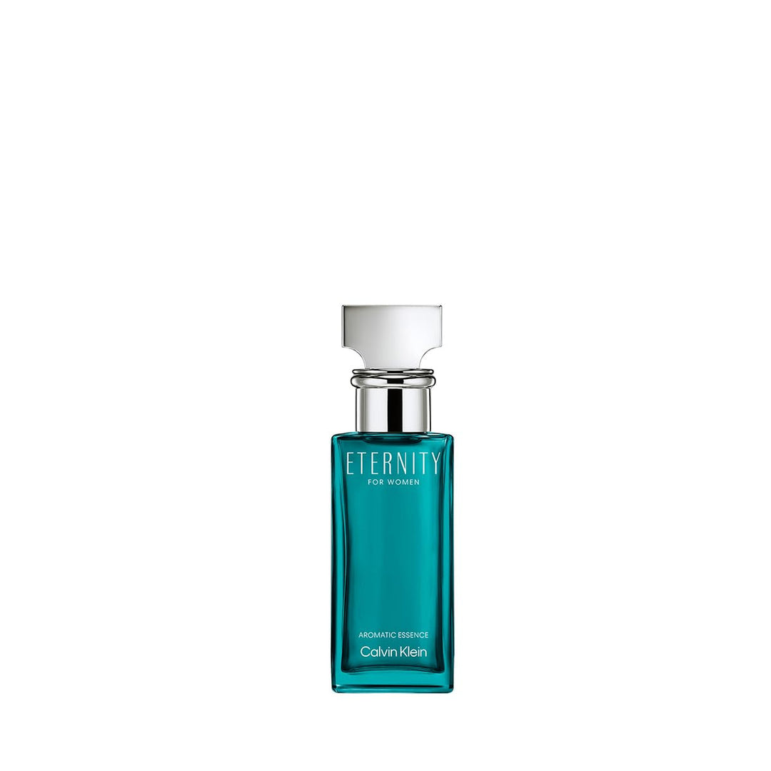 Turquoise lacquered glass perfume bottle with silver cap, 30 ml