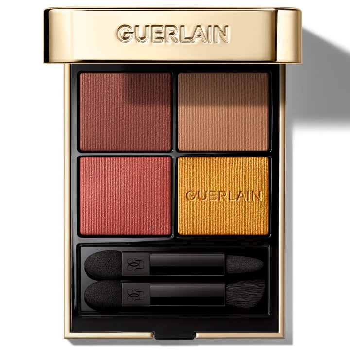 Four‑finish eye shadow palette in jewelled compact with velvet sleeve, 6 g, exotic orchid
