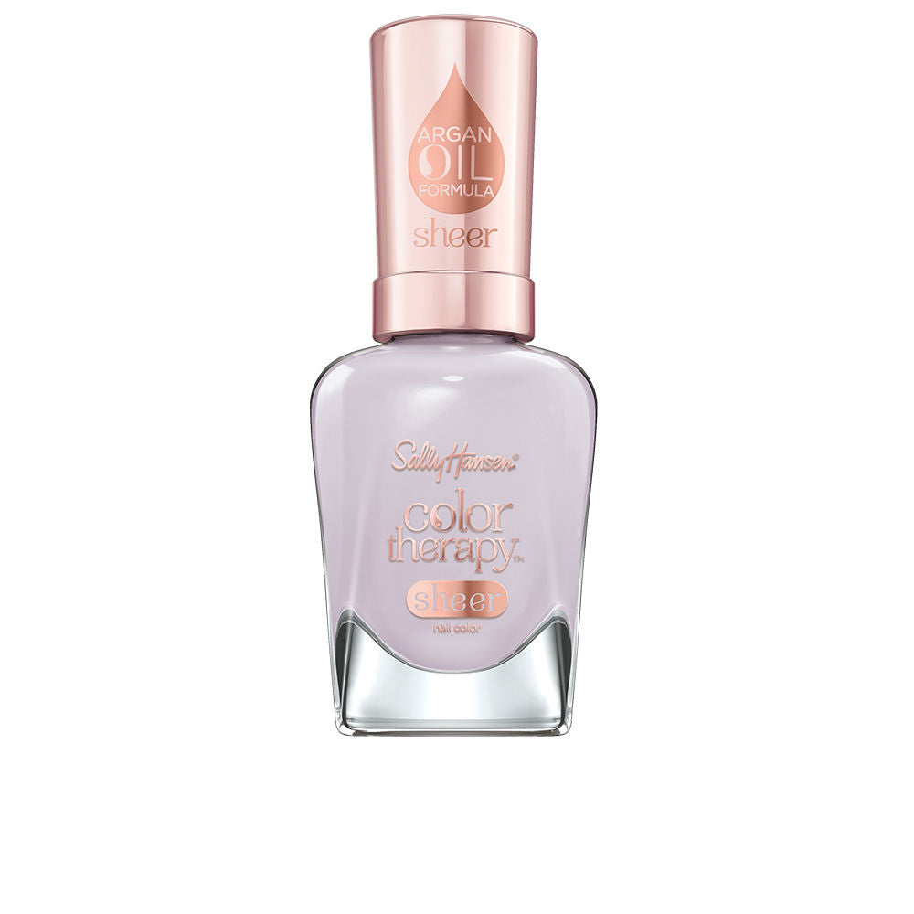 14.7 ml sheer neutral nail polish bottle with argan oil infusion, unisex