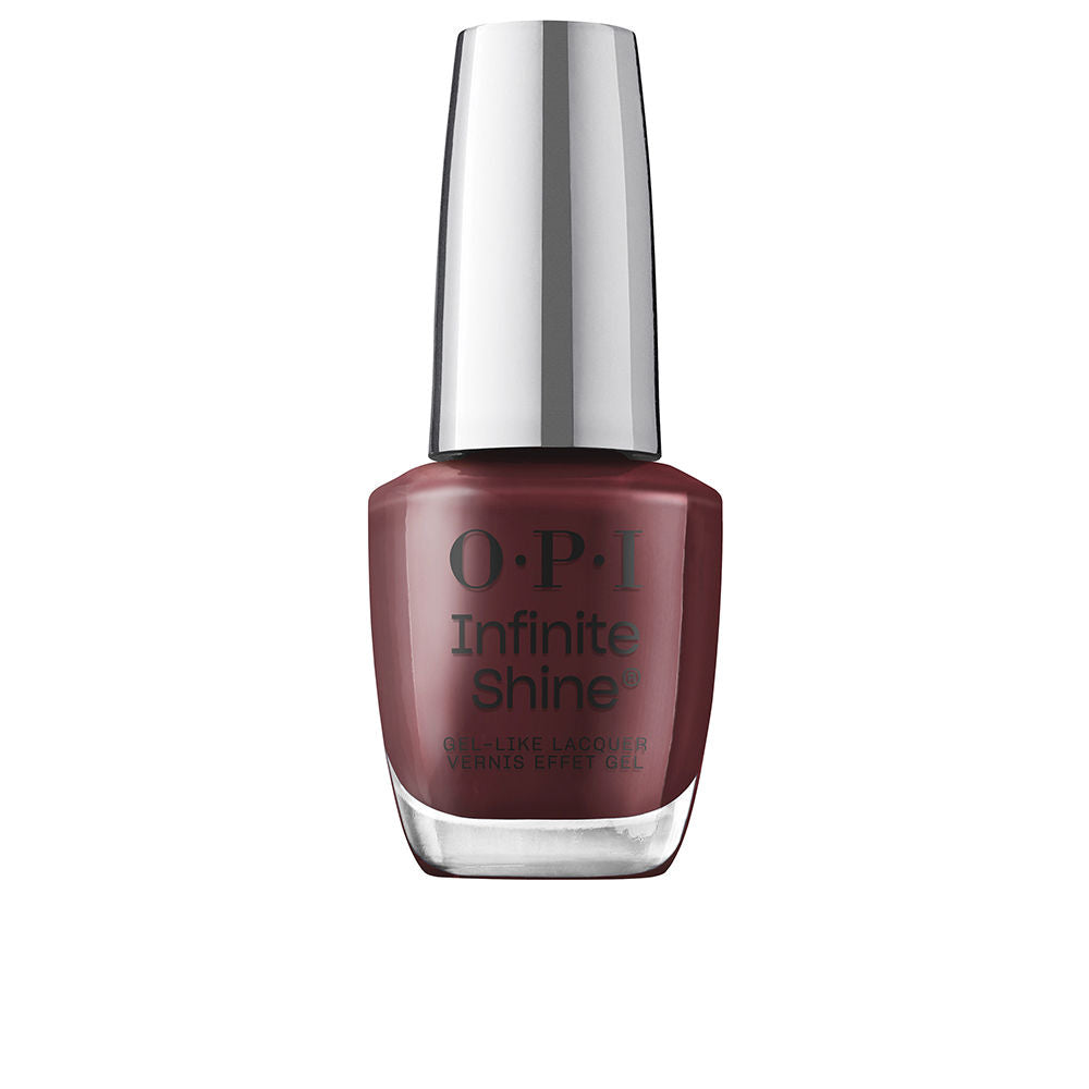 15 ml bottle of Raisin the Bar gel-effect nail polish, deep red-brown shade