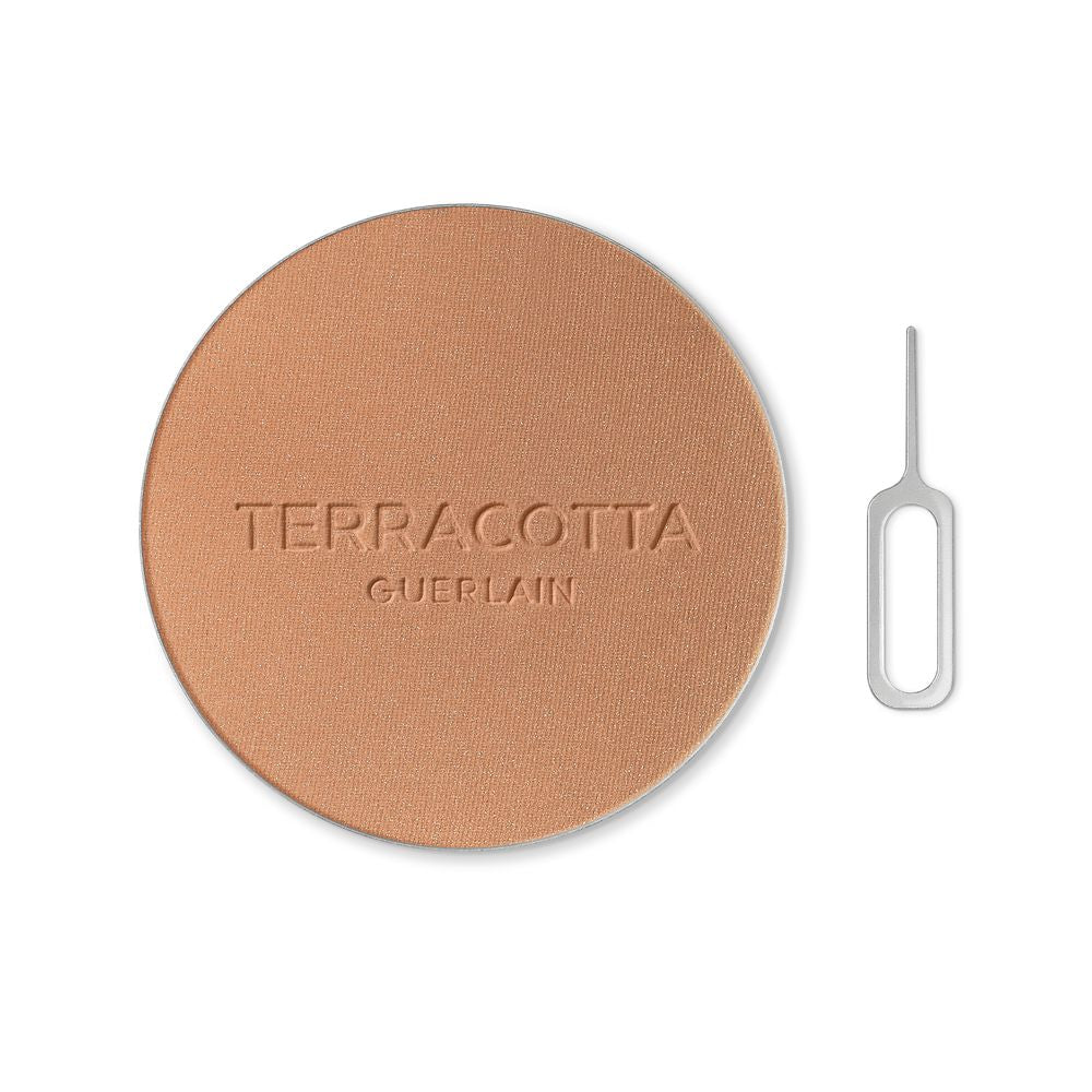 Pressed bronzing powder refill, medium warm shade, 8.5 g, compact pan