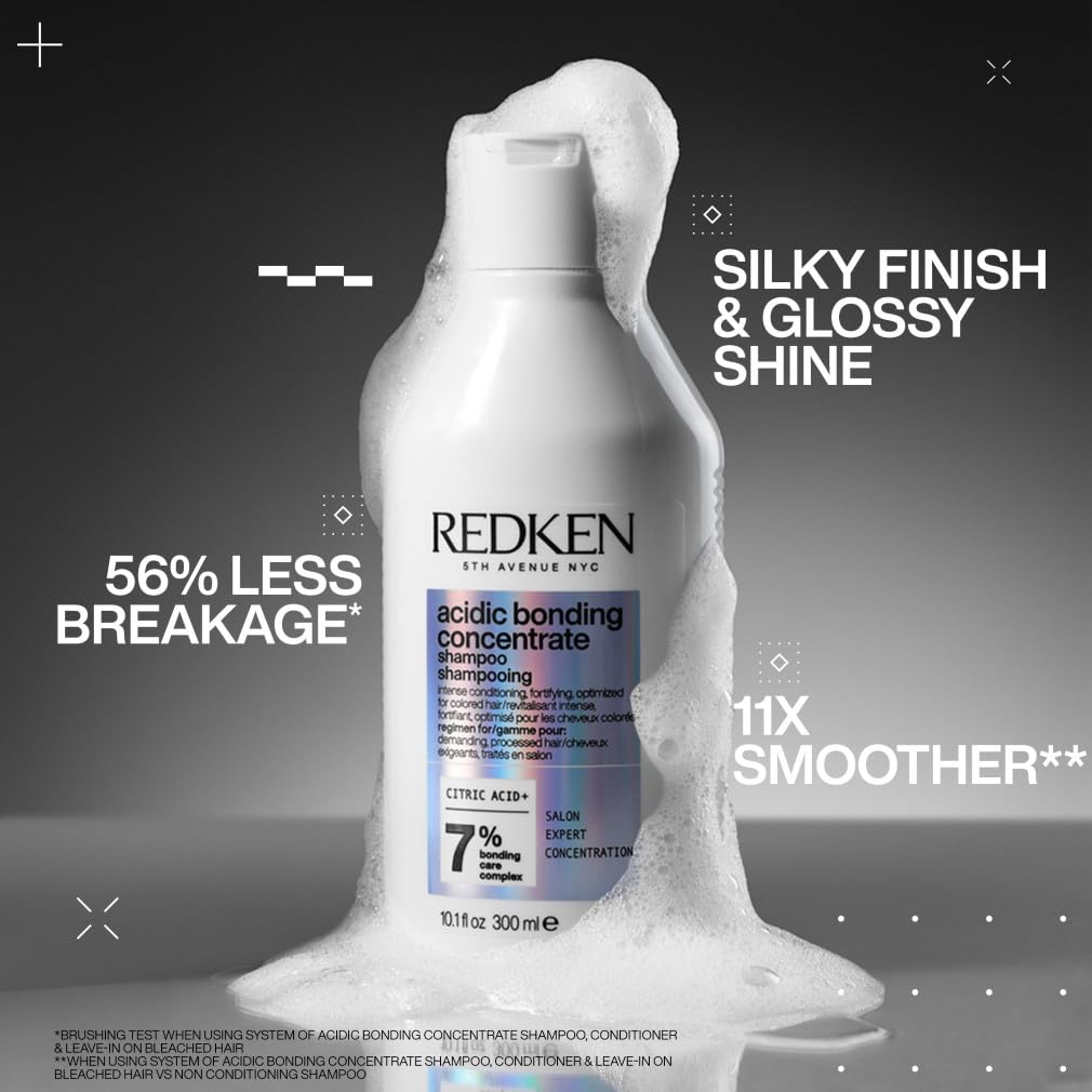 500 ml bottle of concentrated Acidic Bonding shampoo for dyed, damaged hair