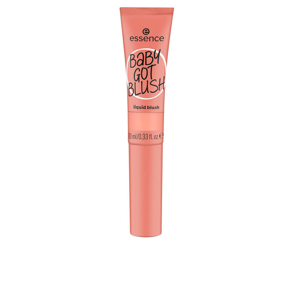 10 ml liquid coral blush with sponge applicator, sheer dewy finish