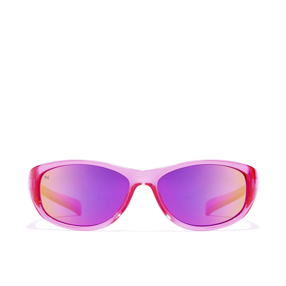 Pink nebula rectangular polycarbonate kids sunglasses, 38mm lenses, Unisex