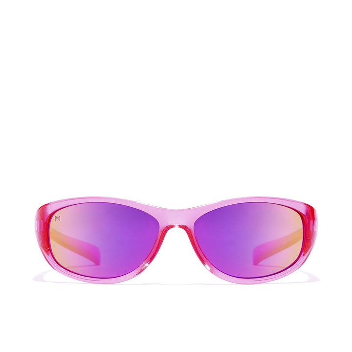 Pink nebula rectangular polycarbonate kids sunglasses, 38mm lenses, Unisex