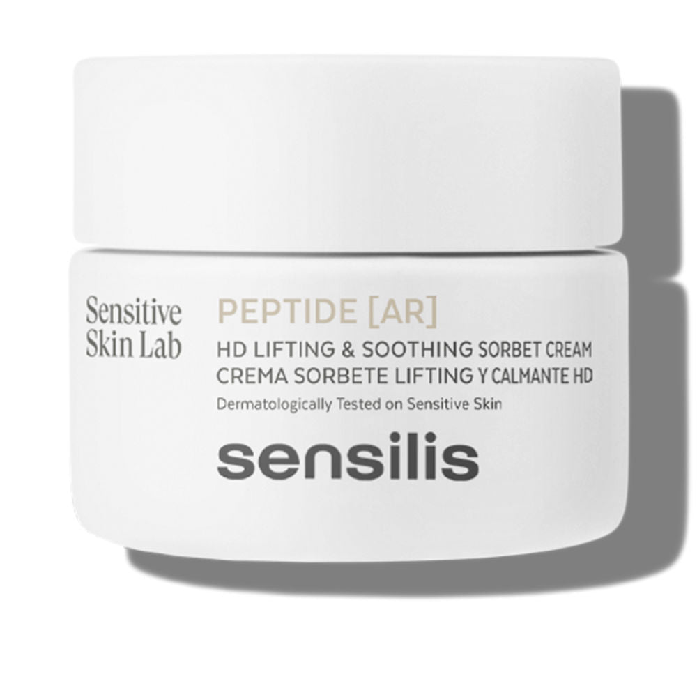 Jar of Sensilis Sorbet Lifting Effect Cream with lightweight sorbet texture