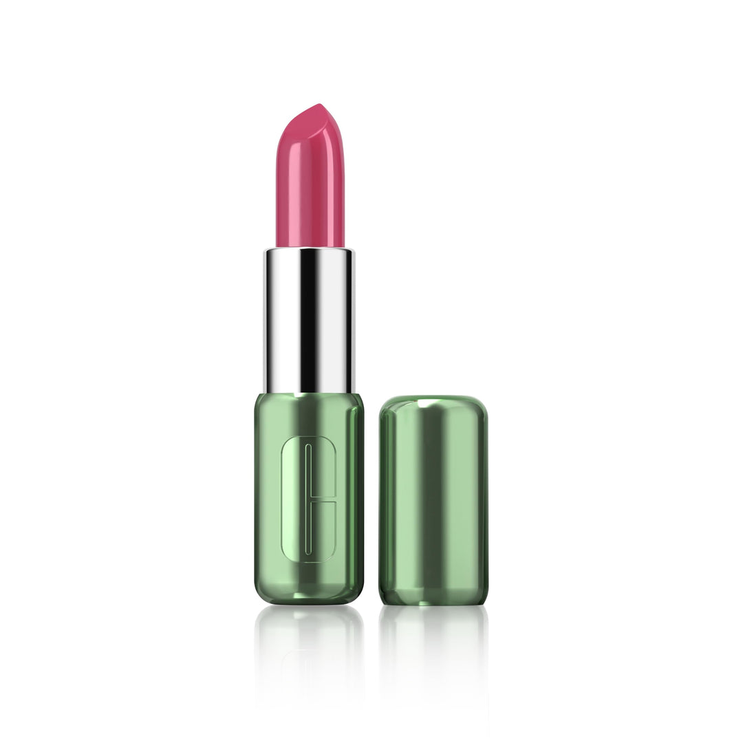 Lipstick bullet in rosy pink shade, satin finish, 3.9 g tube