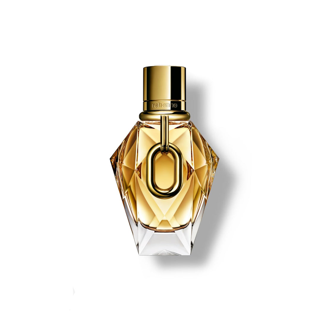 Gold multifaceted 50 ml bottle with XL link, floral‑chypre perfume for Women