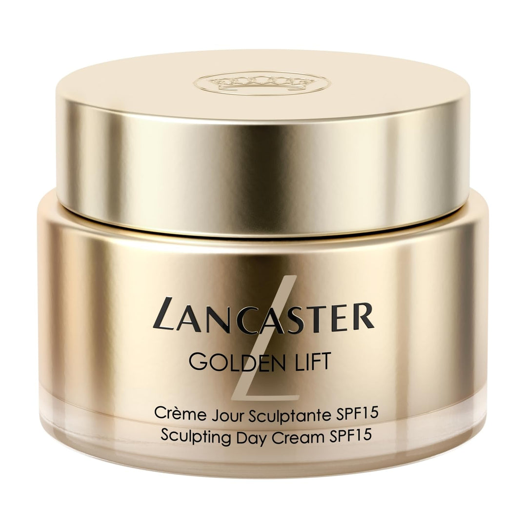 Lancaster Golden Lift sculpting day cream jar with SPF15 for sensitive skin
