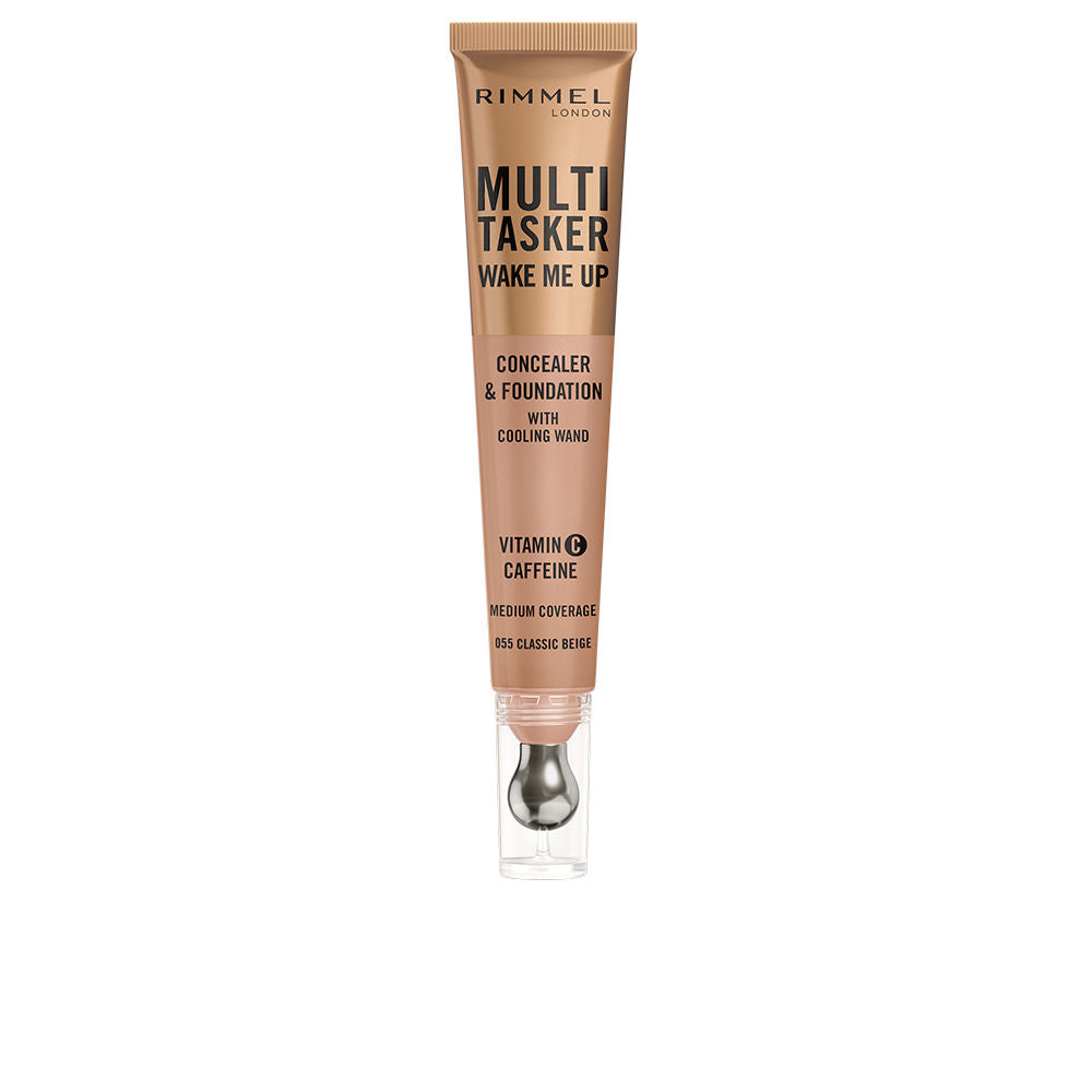 Slim 20 ml tube applicator, beige liquid foundation, radiant finish