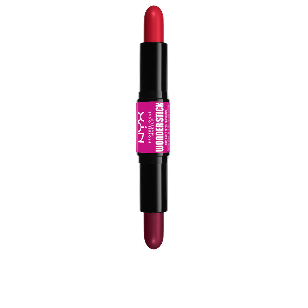 Dual-ended cream stick blush in amber and fuchsia, twist-up 4 g