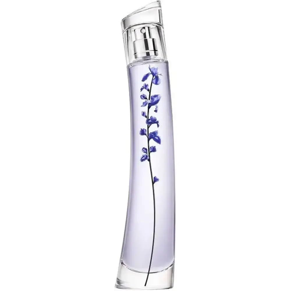 75 ml glass bottle Eau de Parfum with indigo-stem detail, floral-amber fragrance