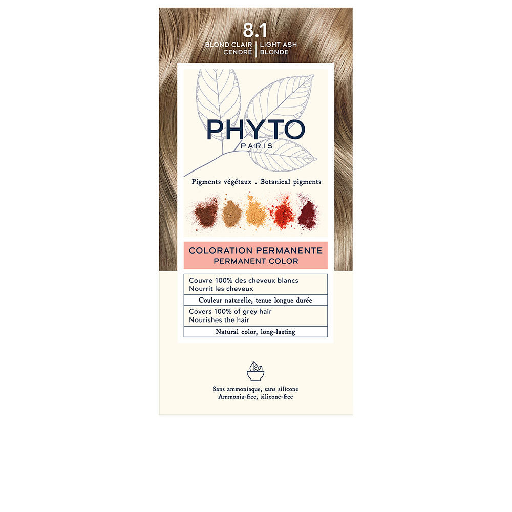 Four-unit tube set of 8.1 Cendre light blonde gel hair colour, ammonia-free