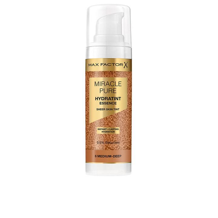 30 ml pump bottle of medium‑deep hydrating tinted serum with bakuchiol