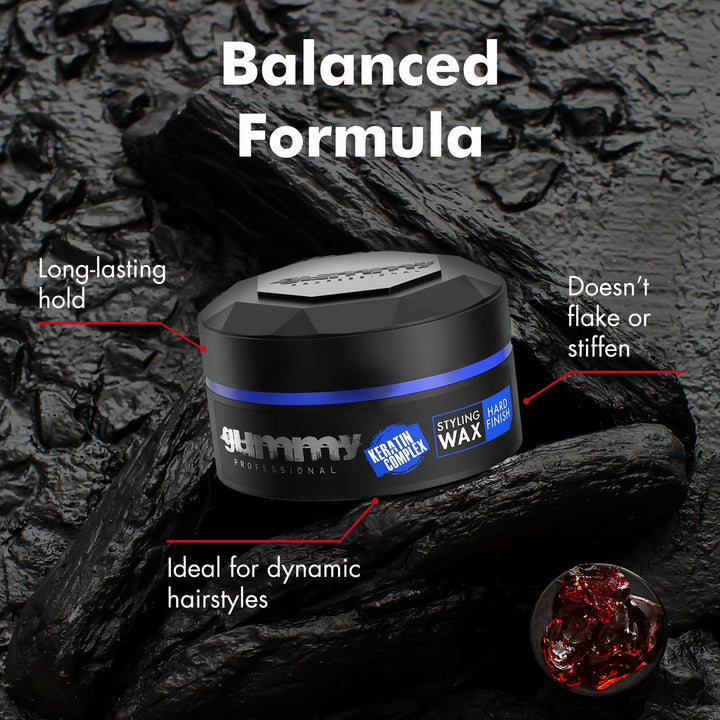 150 ml clear, water‑based hair wax jar for structured high‑shine styles