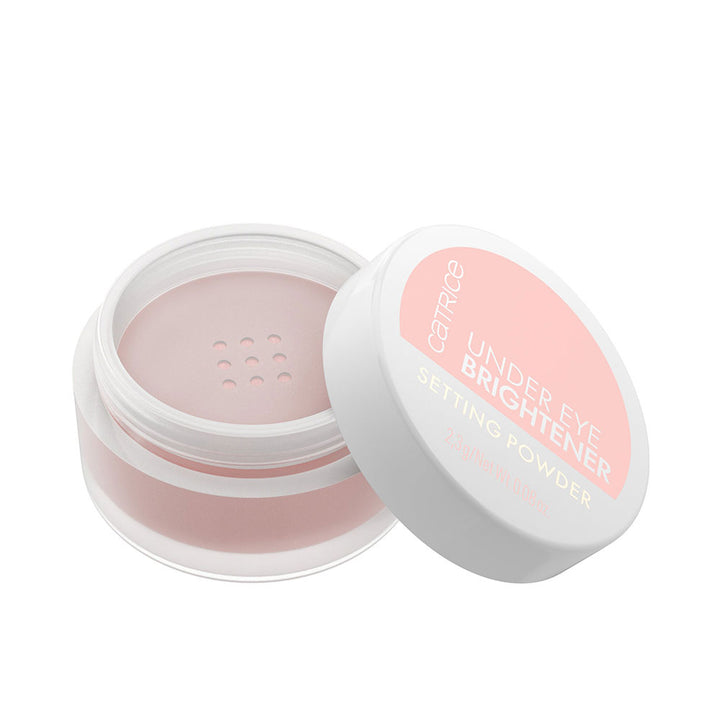 Loose light-rose under-eye setting powder in 2.4 g jar, finely milled finish