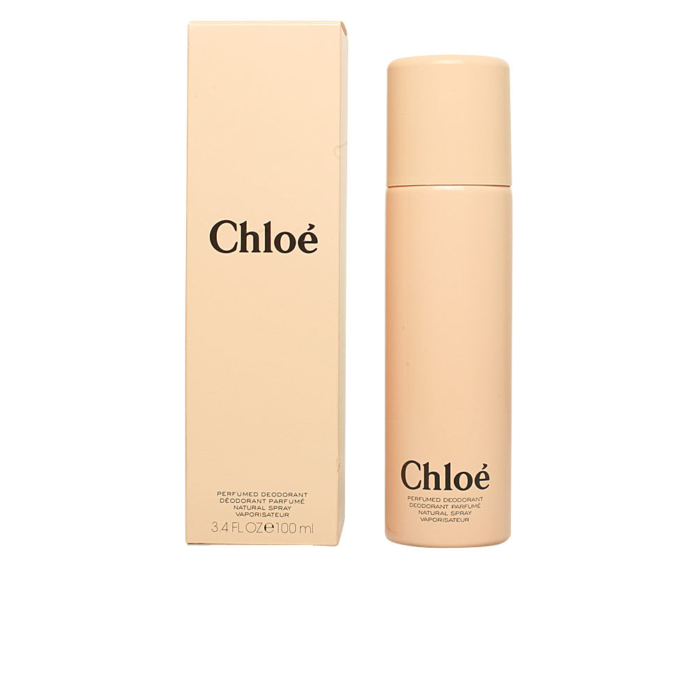 Slim aerosol bottle of Chloé Signature deodorant spray with elegant branding