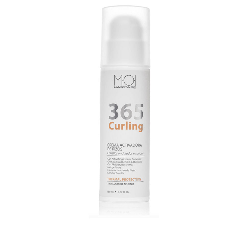 150 ml clear bottle of five‑oil curl serum for Unisex, glossy finish