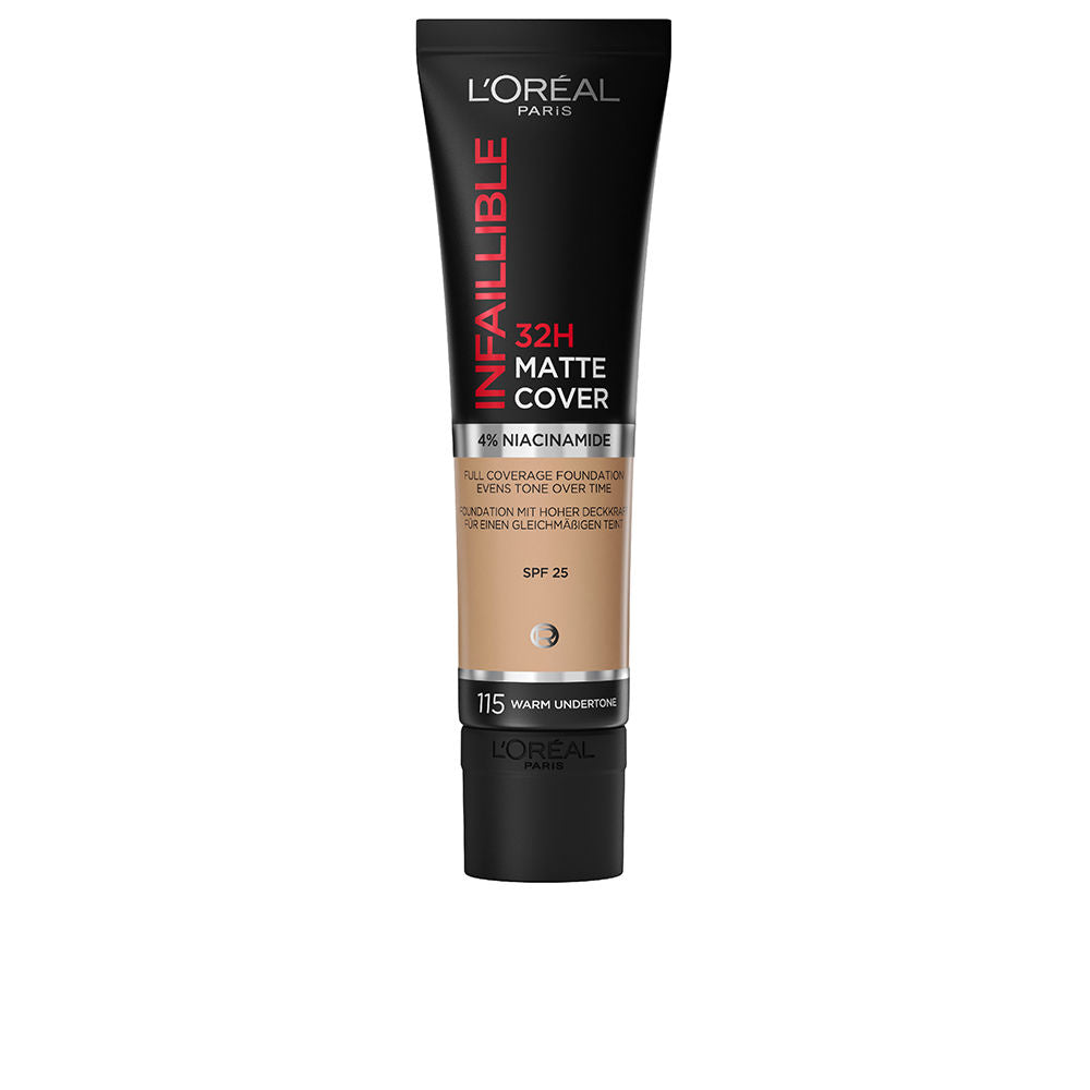 30 ml matte longwear liquid foundation, warm undertone shade, pump bottle