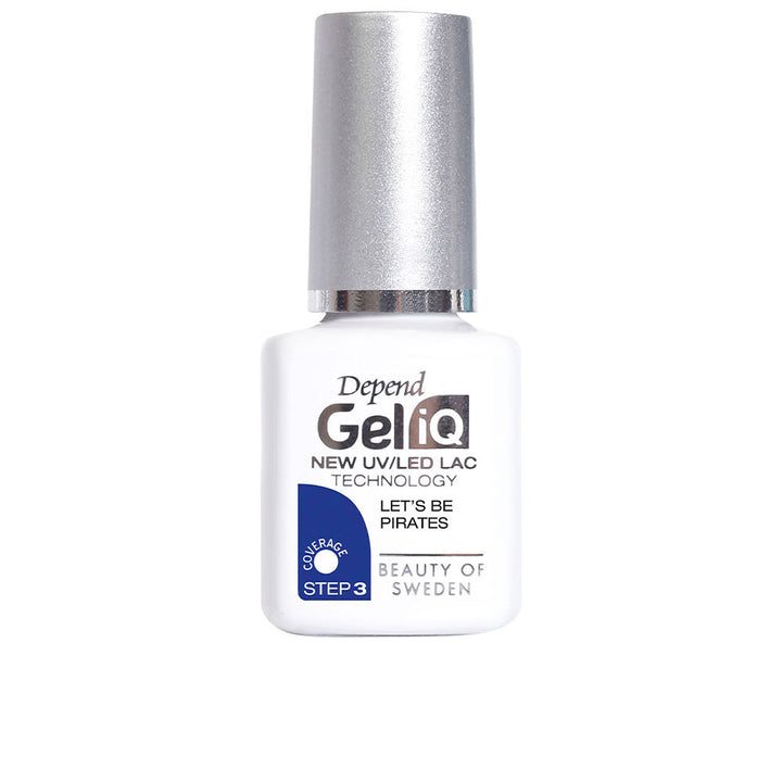 5 ml cream-colour semi-permanent gel nail polish with contoured brush, LED compatible