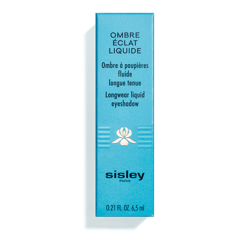 Compact tube of coral-hued liquid eyeshadow with precision applicator, 6.5 ml, Unisex