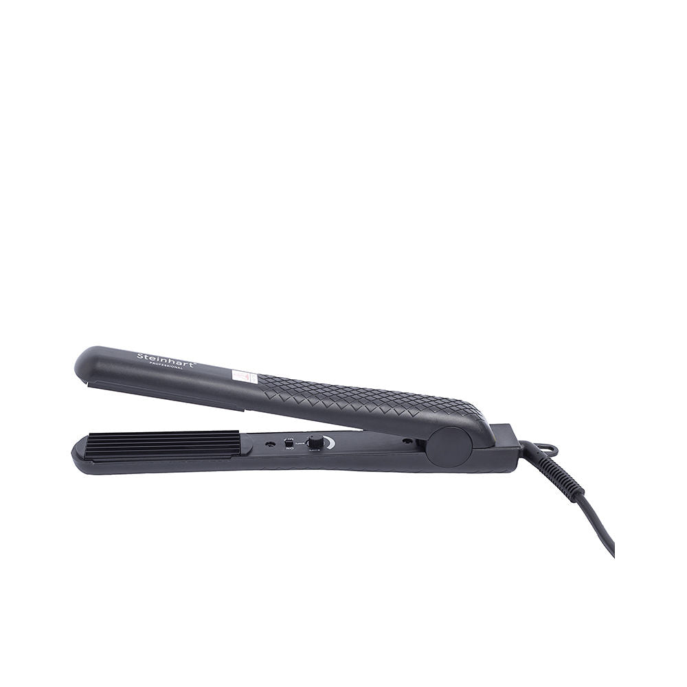 Black ceramic tourmaline wave crimper with 26x92 mm plates and long swivel cord