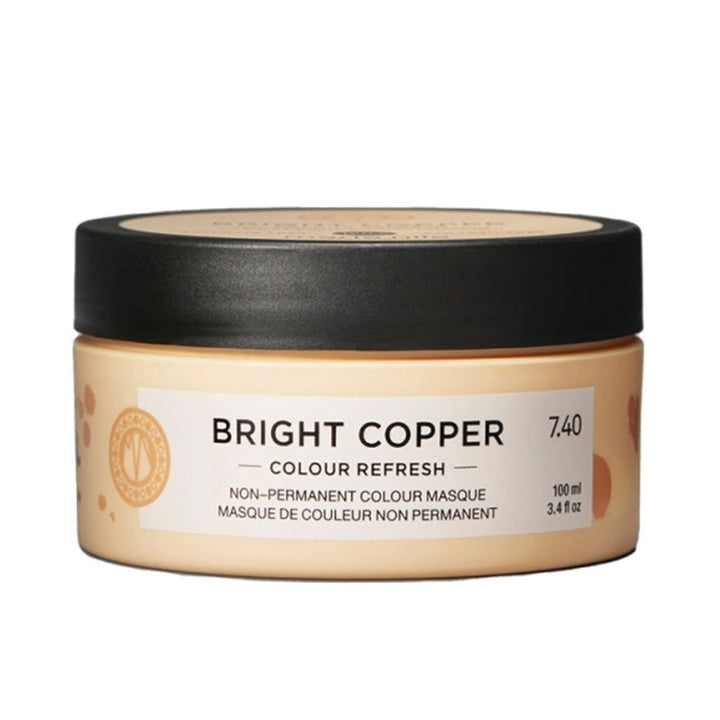 Tube of bright copper cream colour mask, 100 ml, copper shade