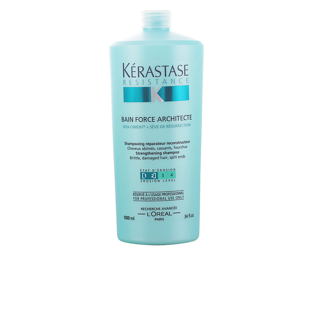 1,000 ml bottle of daily reconstructive keratin shampoo for Unisex damaged hair