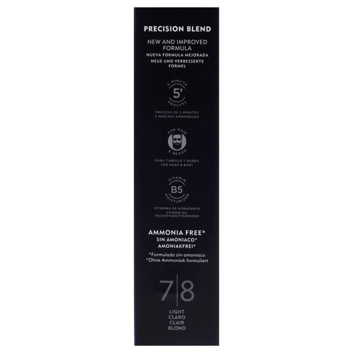 Three cream hair colour tubes in warm blonde shade, box and conditioner